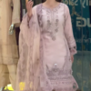 Women's Rayon Embroidered Kurta, Pant with Dupatta Set - Image 5