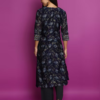 Navy Blue Three-Quarter Sleeve Layered Kurta – A Blend of Elegance and Comfort - Image 2