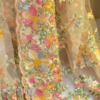 Georgette Floral Printed & Hand Embroidered Pre-Draped Saree Set - Image 2