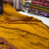 Buy Harvest Gold Yellow Resham Embroidered Georgette Palazzo Suit - Image 2