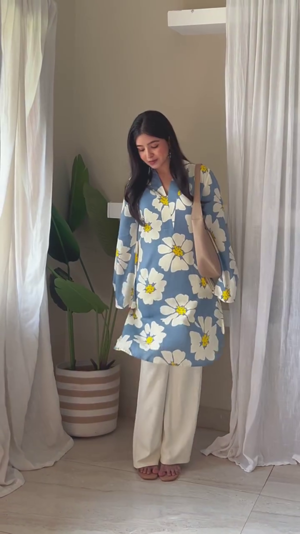 Women Printed  Kurta With Pant Set