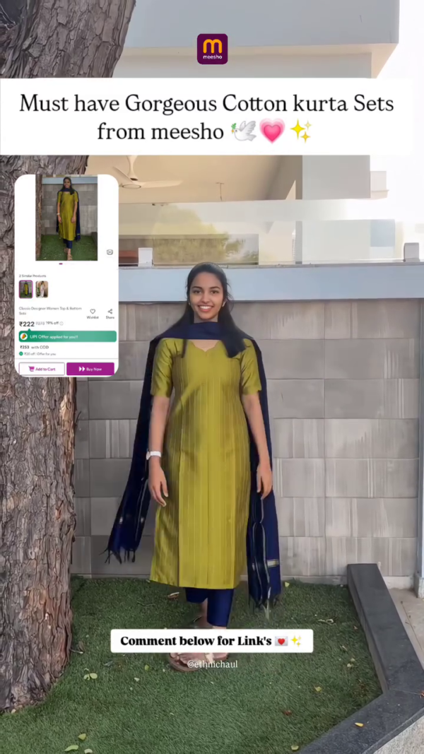Launching Beautiful kurta Sat With Dupatta For Women
