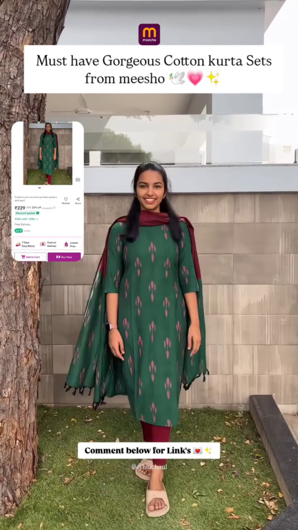 Launching Beautiful kurta Sat With Dupatta For Women - Image 2