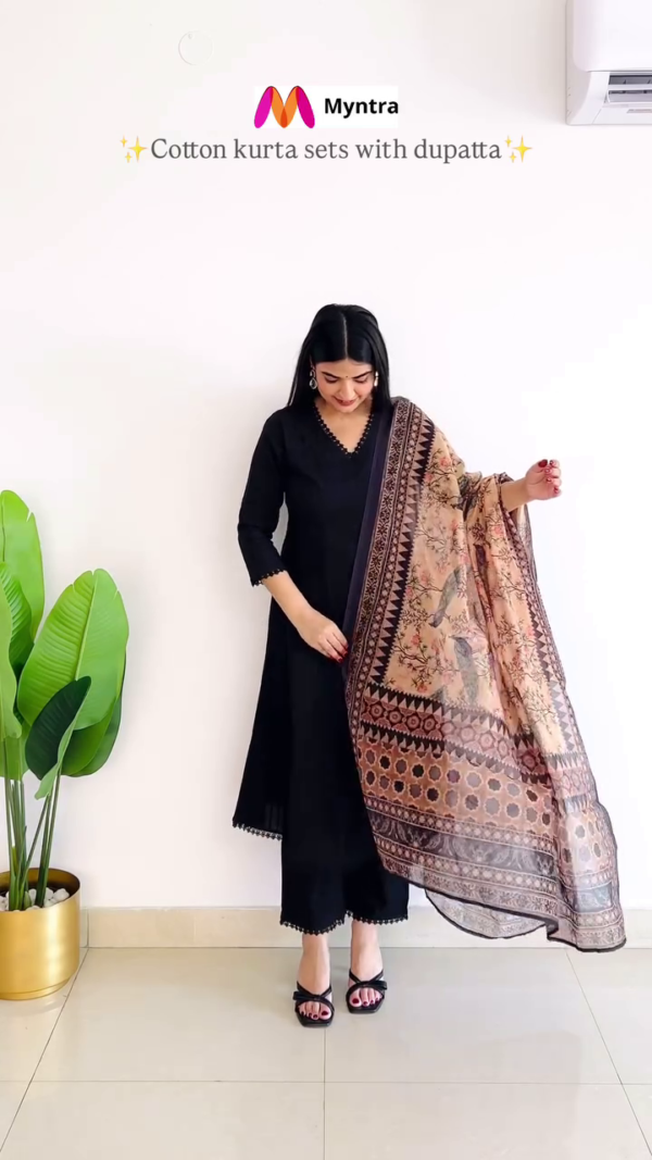 Womens Beautiful Kurti With Pant and Dupatta Set Latest Design Fashionable