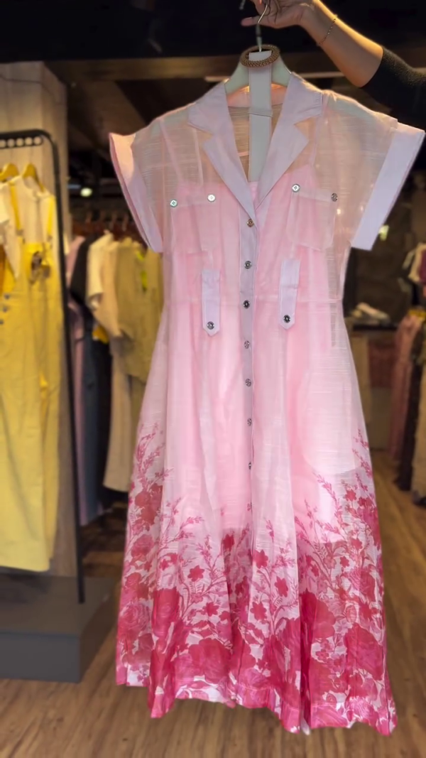 Organza frock with seperate half inner - Image 4