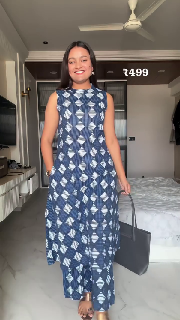 Buy Women Premium Cotton Kurti with Pant - Image 10